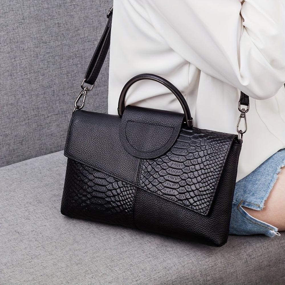 Celeste | Sac à main en cuir crocodile de luxe