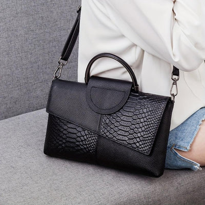Celeste | Sac à main en cuir crocodile de luxe