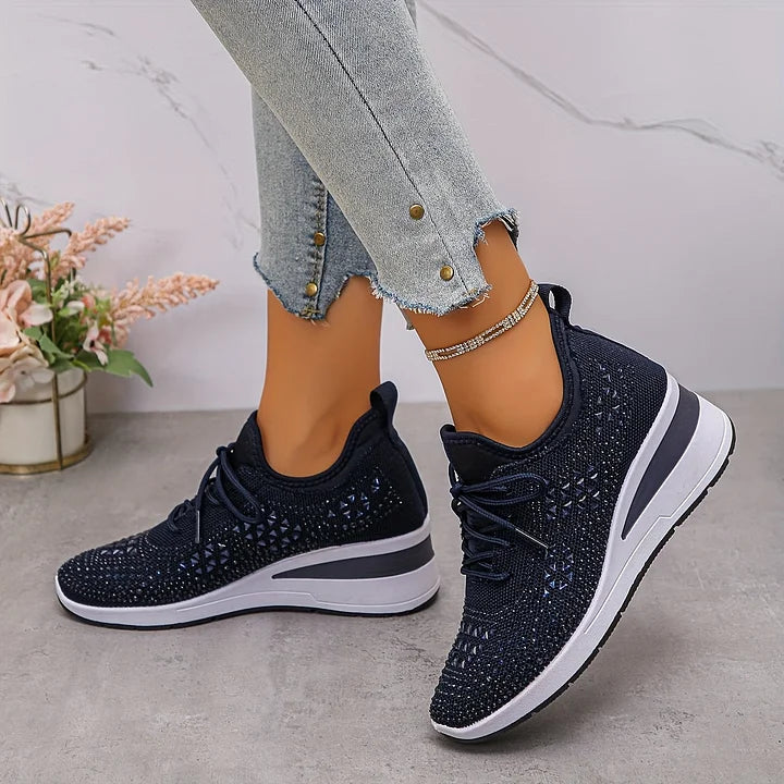 Delphine | Baskets orthopédiques avec strass scintillants