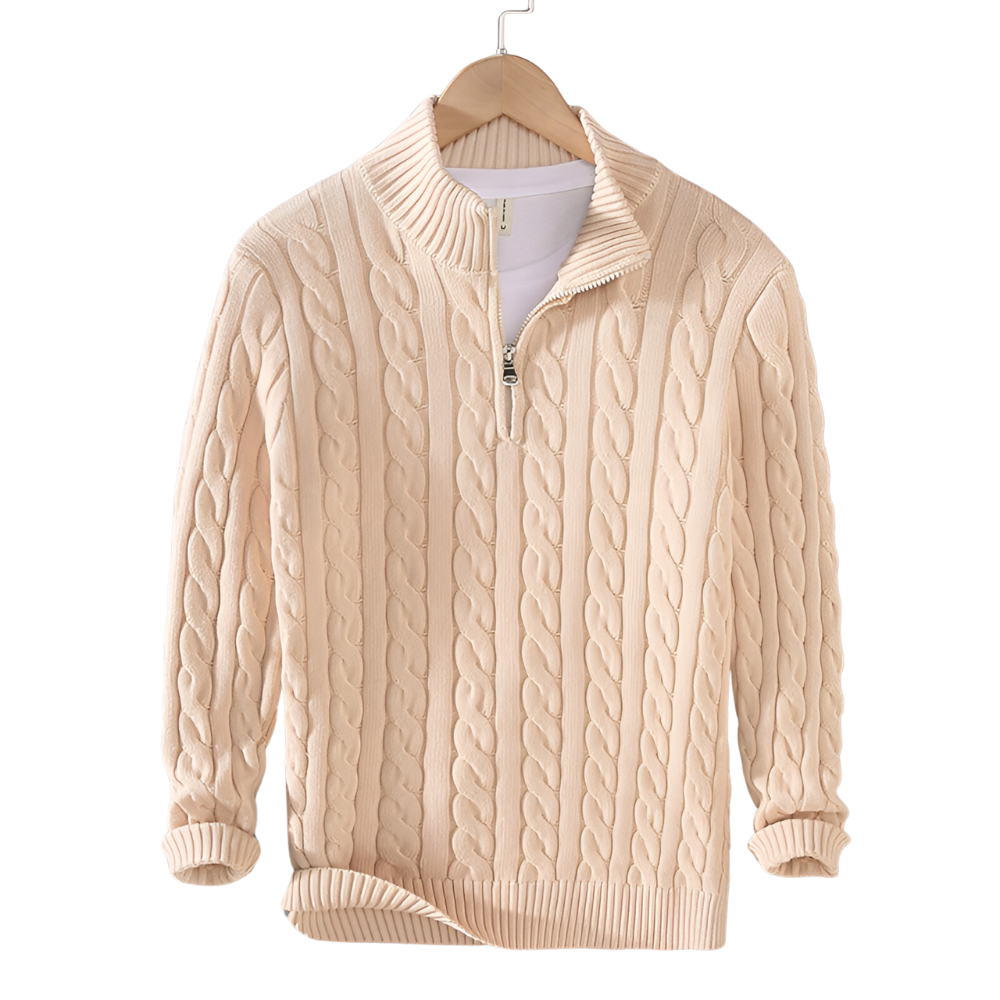 Anthony - Pull en tricot torsadé