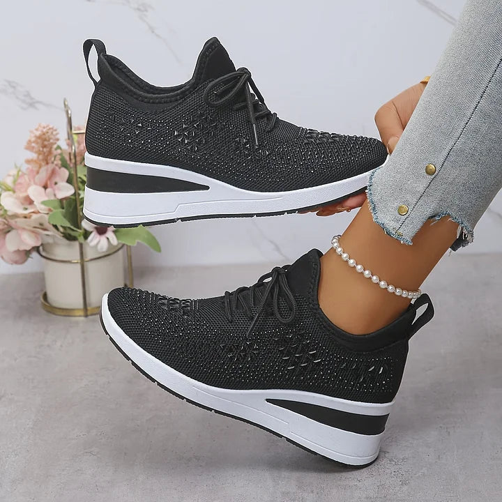 Delphine | Baskets orthopédiques avec strass scintillants