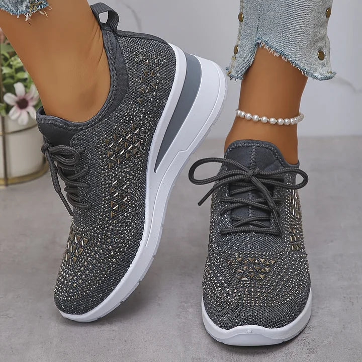 Delphine | Baskets orthopédiques avec strass scintillants