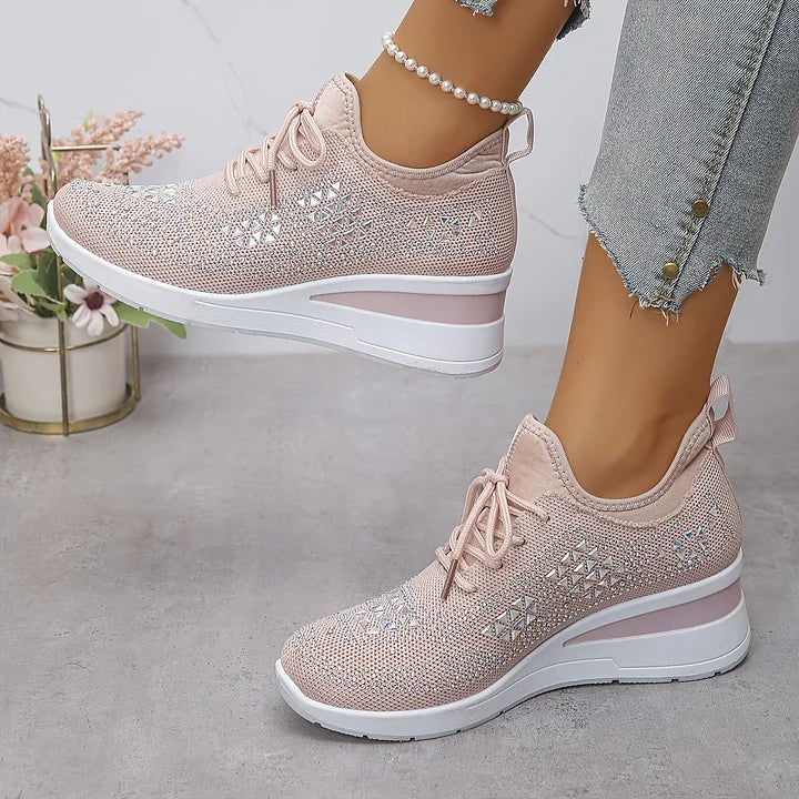 Delphine | Baskets orthopédiques avec strass scintillants