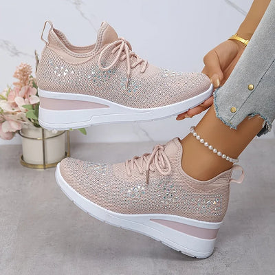 Delphine | Baskets orthopédiques avec strass scintillants