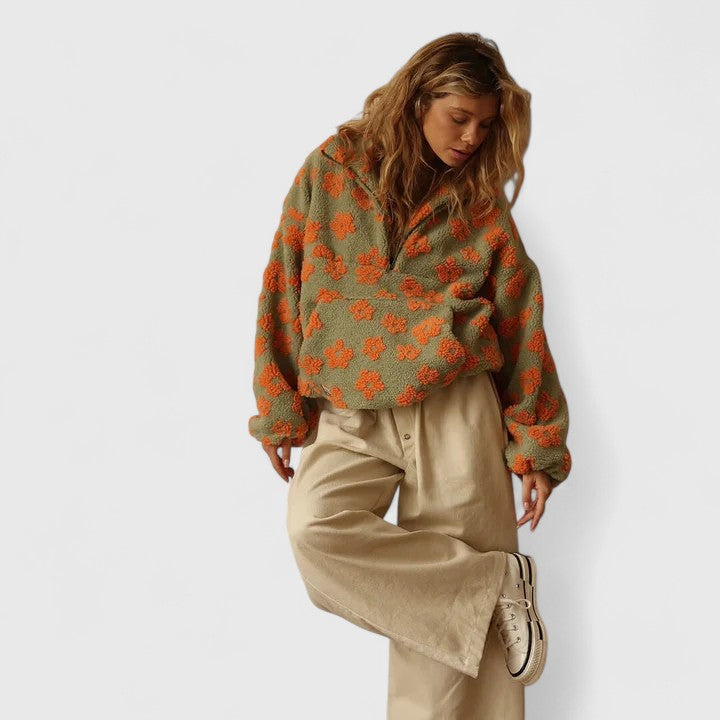Béatrice – Pull Sophistiqué À Demi-Zip