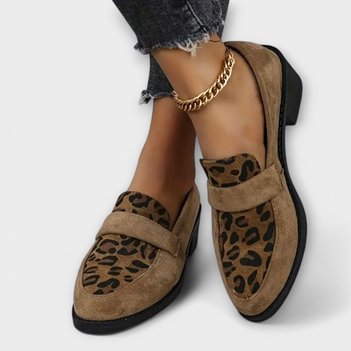 Romane | Chaussures Élégantes à Motif Léopard