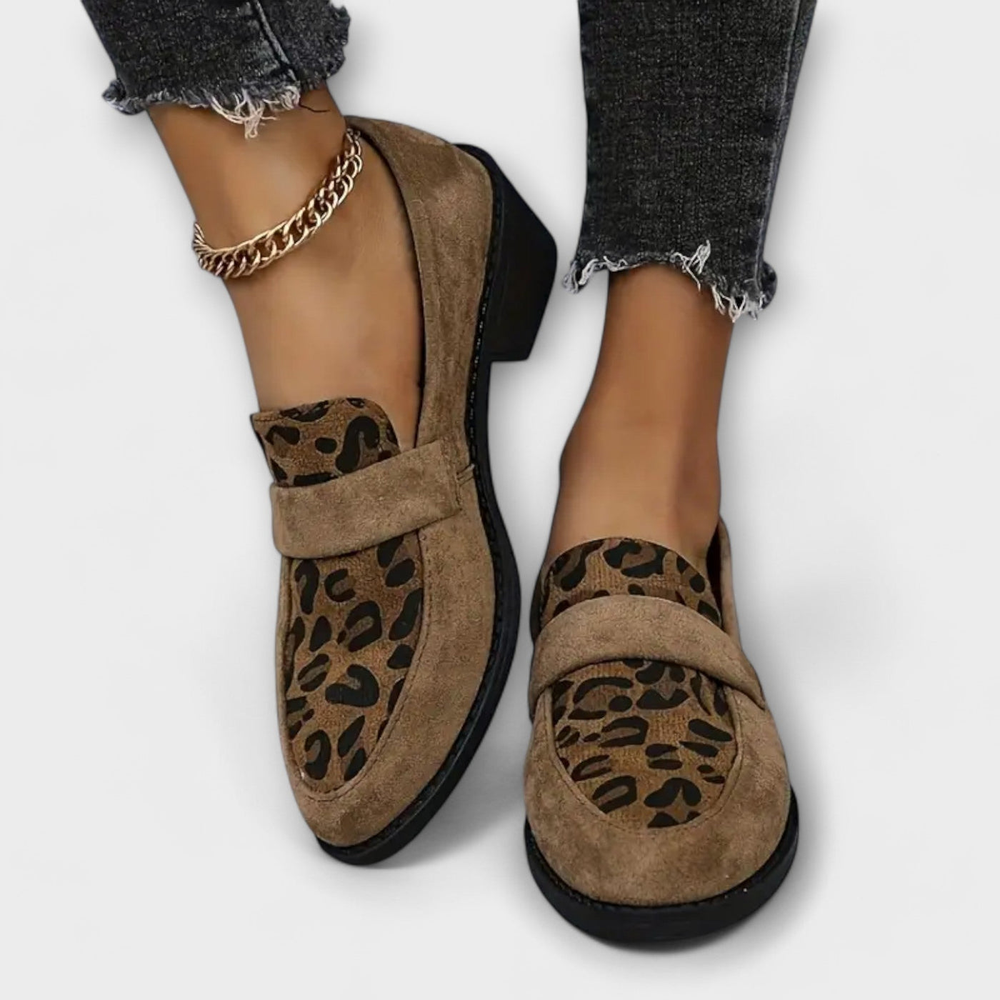 Romane | Chaussures Élégantes à Motif Léopard