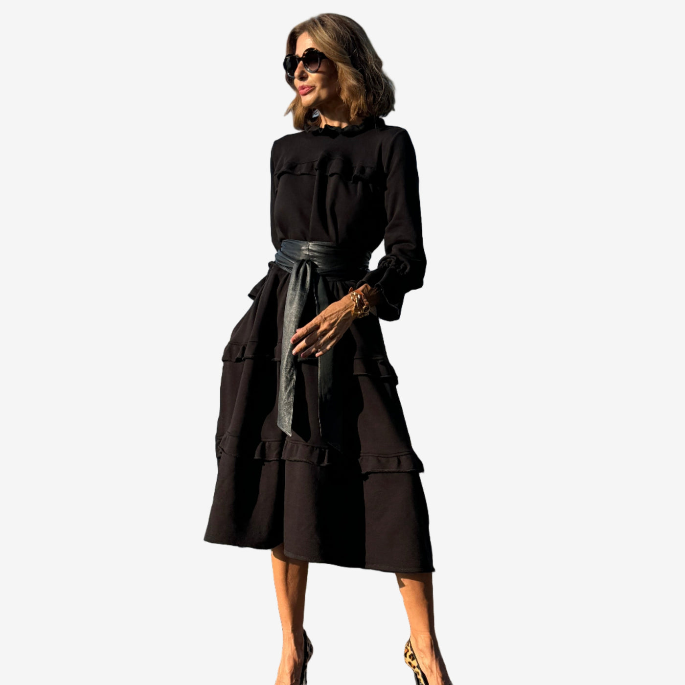 Robe Midi à Volants Lauren™