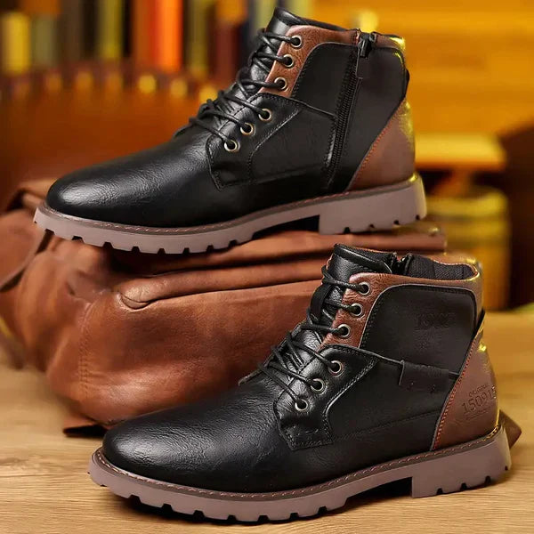Jethro | Bottines en cuir robuste avec lacets