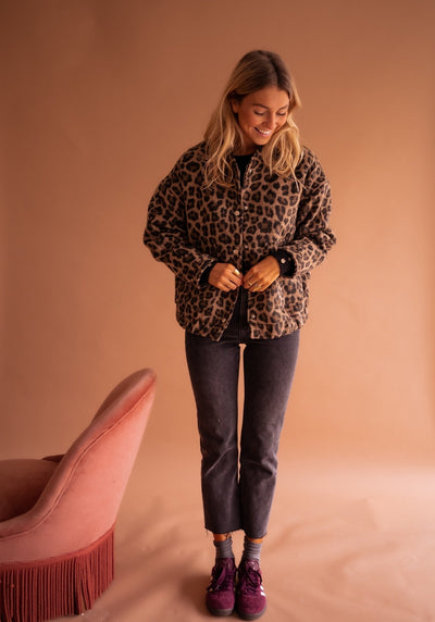 Charlène – Veste Imprimé Léopard