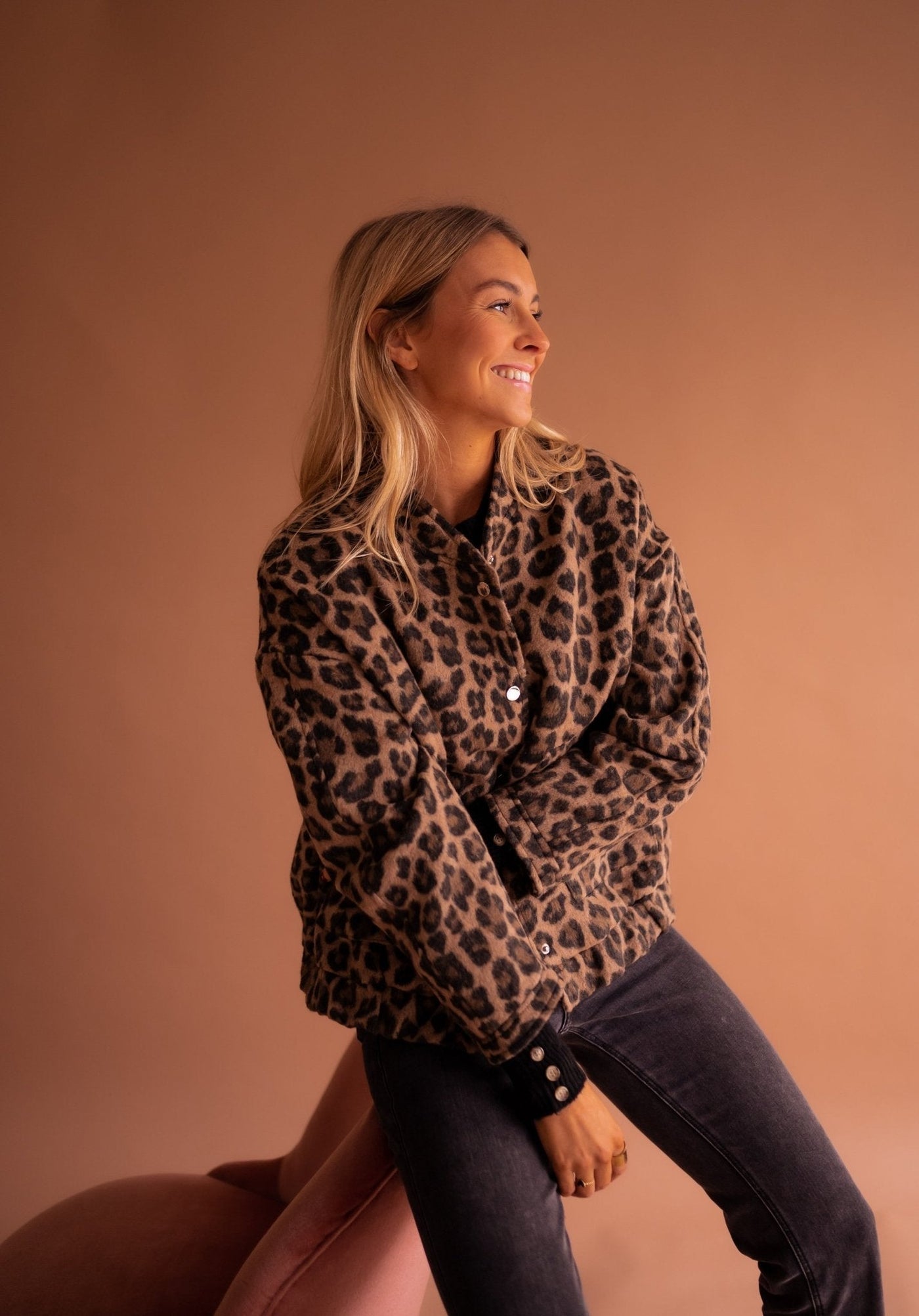 Charlène – Veste Imprimé Léopard
