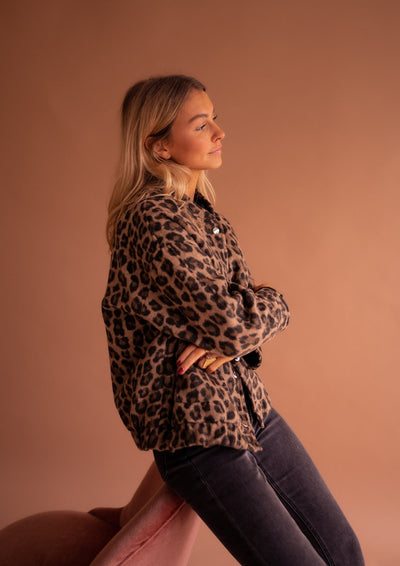 Charlène – Veste Imprimé Léopard
