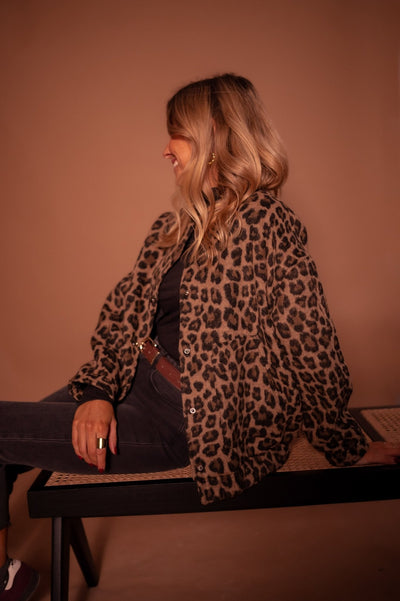 Charlène – Veste Imprimé Léopard