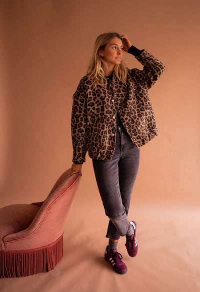 Charlène – Veste Imprimé Léopard