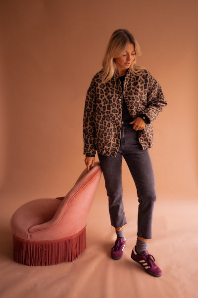 Charlène – Veste Imprimé Léopard