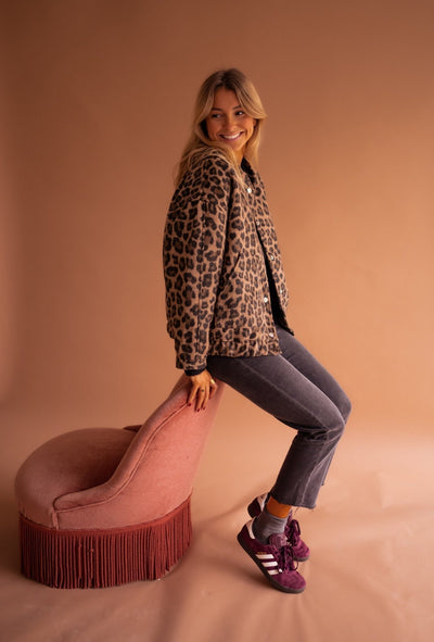 Charlène – Veste Imprimé Léopard