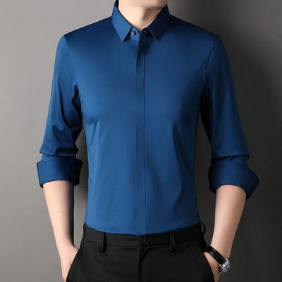 Mitchel | Chemise Homme Anti-Froissement avec Élasticité