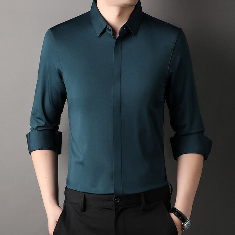 Mitchel | Chemise Homme Anti-Froissement avec Élasticité