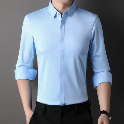 Mitchel | Chemise Homme Anti-Froissement avec Élasticité