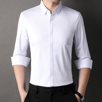 Mitchel | Chemise Homme Anti-Froissement avec Élasticité