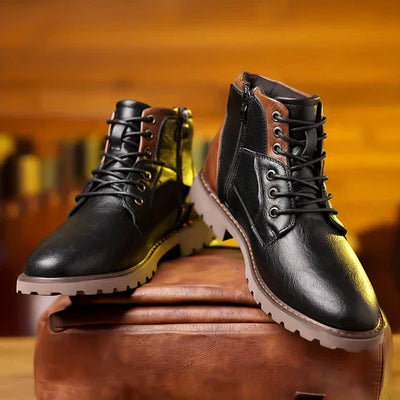 Jethro | Bottines en cuir robuste avec lacets