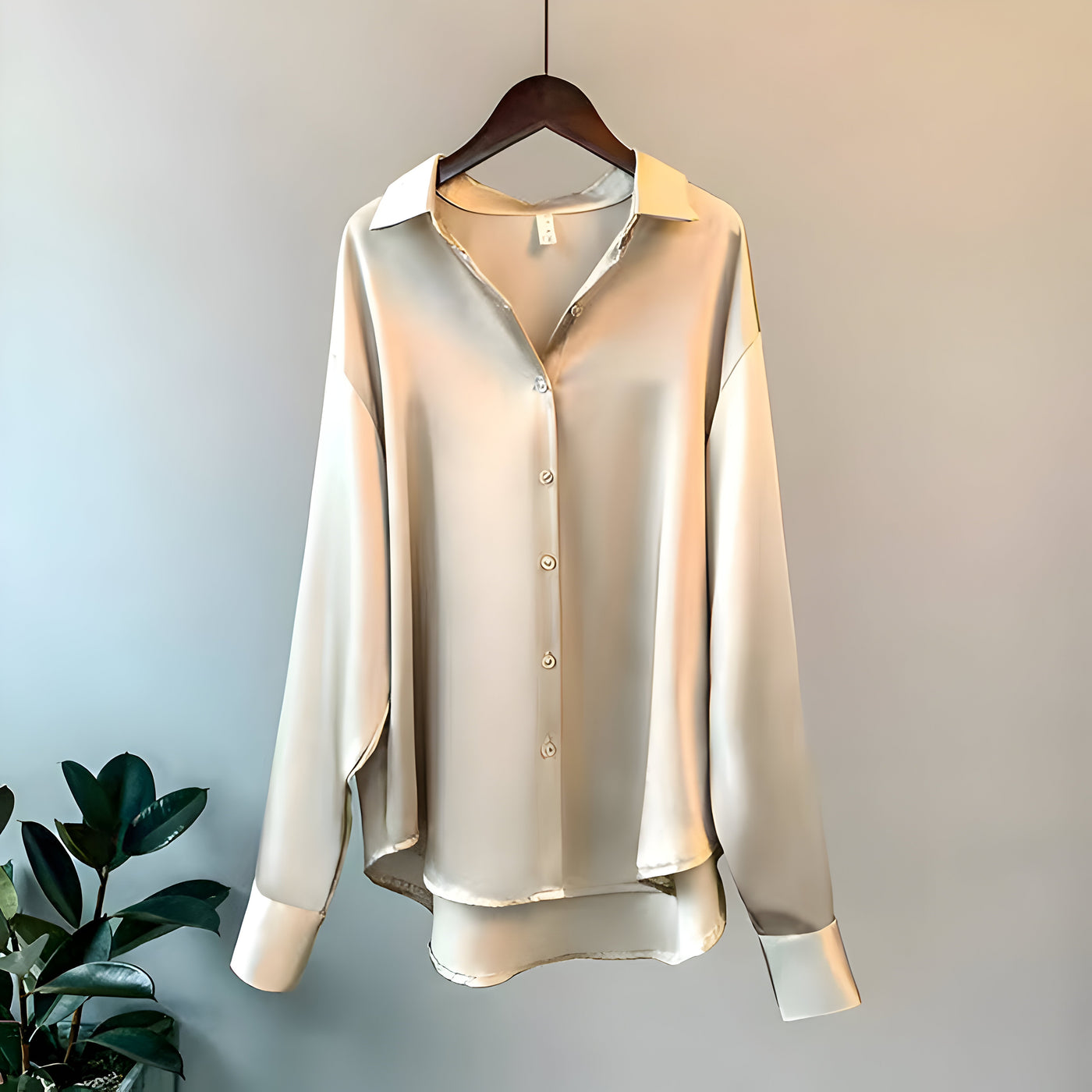 Amelia™ | Élégant Chemisier en Satin