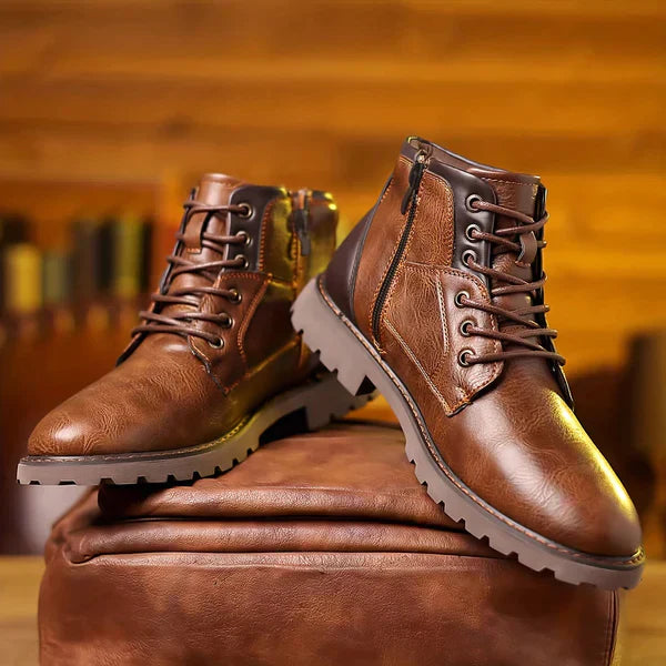Jethro | Bottines en cuir robuste avec lacets